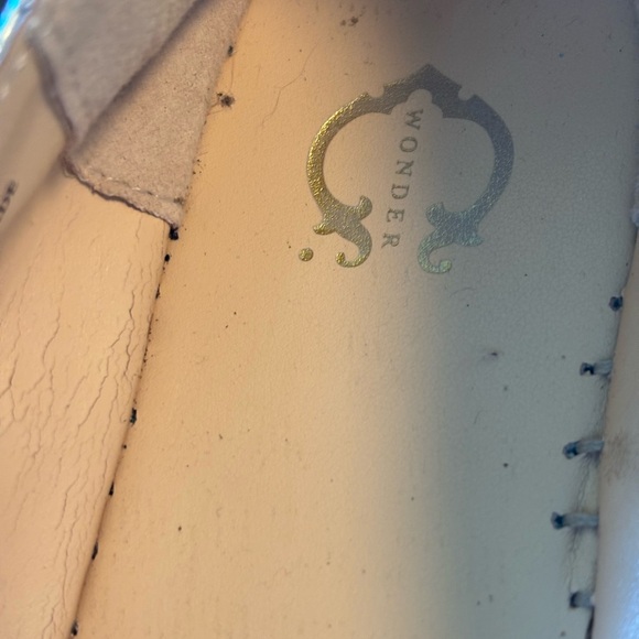 C Wonder Gold Leather Textured Flats - Picture 7 of 9